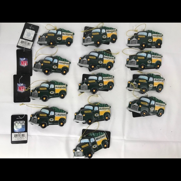 NWT Personalized Green Bay Packer ornaments - Picture 1 of 7
